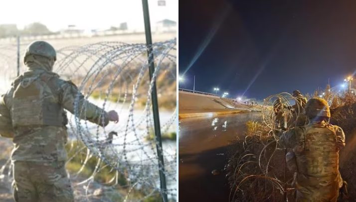 GUARDIA NACIONAL DE TEXAS IMPIDE EL INGRESO DE MIGRANTES