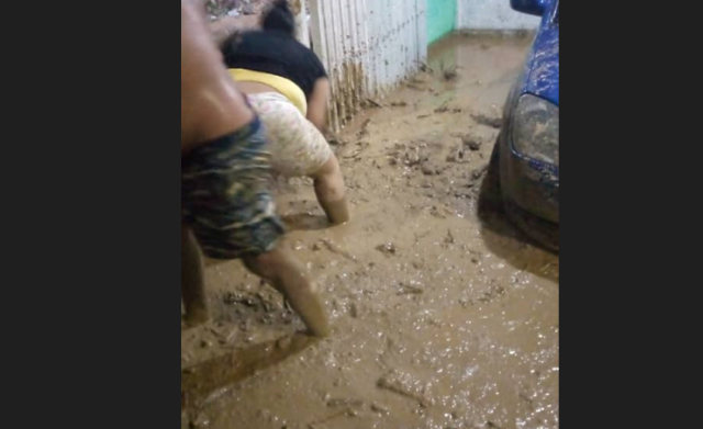 Barrio San Isidro de Petare en emergencia tras fuertes lluvias