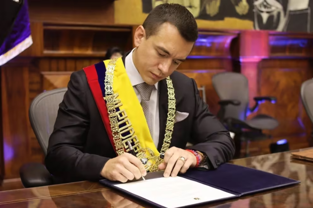 Daniel Noboa, presidente de Ecuador: Estamos combatiendo al narcoterrorismo