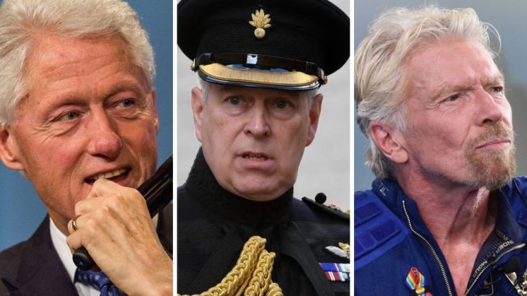Revelan que Epstein grabó en secreto teniendo sexo con menores a Bill Clinton, al príncipe Andrés y a Richard Branson