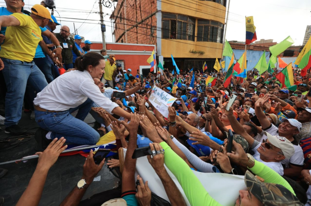 María Corina Machado pidió alzar la voz contra la persecución y la criminalización en Venezuela