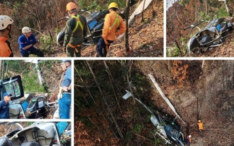 Helicóptero de Corpoelec se precipitó a tierra en Mérida