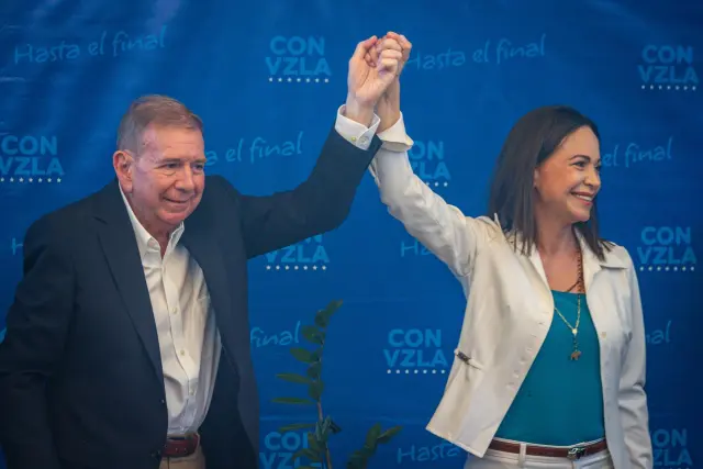 María Corina Machado reafirmó con 73,2 % de las actas que el presidente electo es Edmundo González