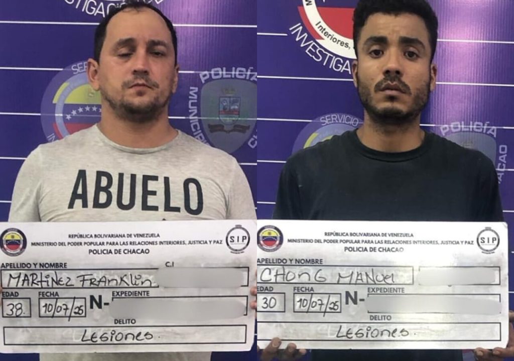 Detenidos dos hombres en Chacao por lanzar objetos desde un edificio y herir a una menor