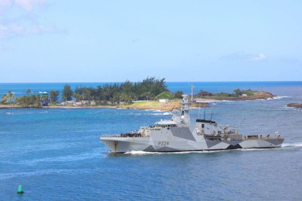 Los nuevos buques de la Royal Navy británica y de la Armada de los Países Bajos que patrullan en el Caribe