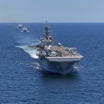 La Marina de EEUU se despide del coloso USS Iwo Jima, el buque de guerra que trasladó a Maduro