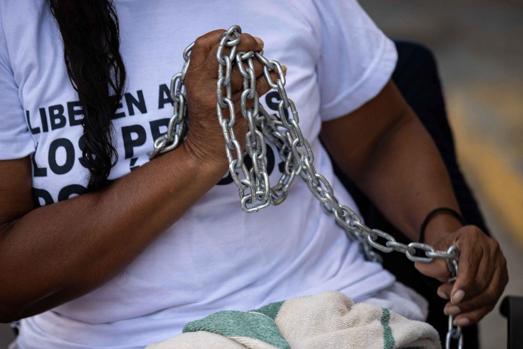 VIDEO: familiares de presos políticos en Zona 7 cumplieron 48 horas en huelga de hambre