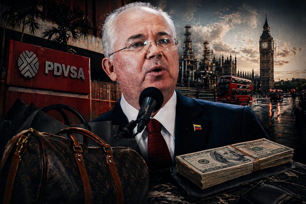 Rafael Ramírez haciendo compras en Londres con lo robado en Venezuela