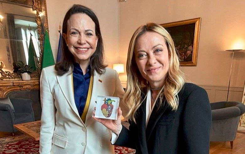 María Corina Machado agradeció «apoyo inquebrantable» de Giorgia Meloni por la libertad de Venezuela