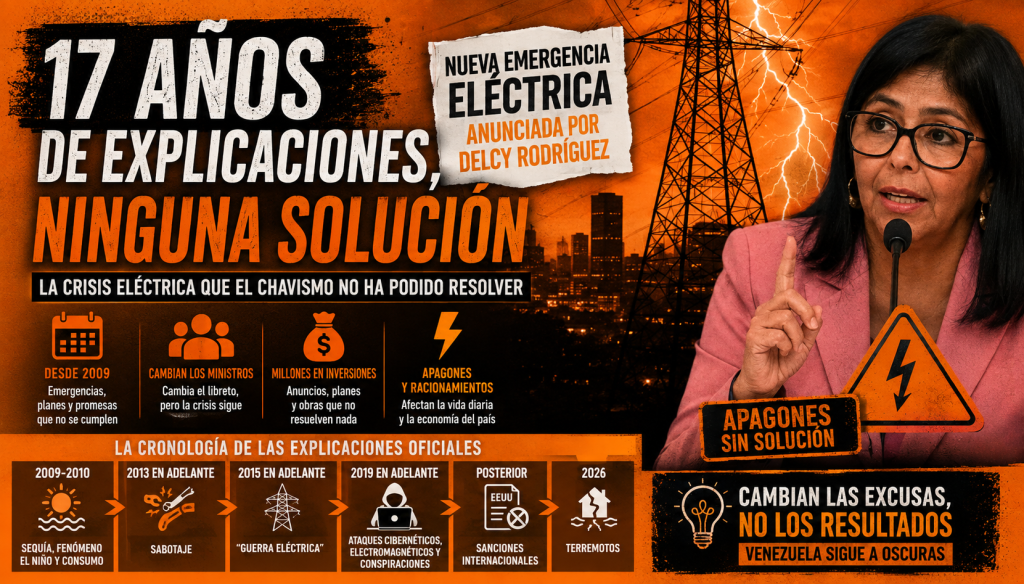 emergencia eléctrica en Venezuela 2026